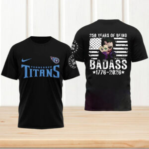 Tennessee Titans Joker 250 Years Of Being Badass 1776 2026 NFL T Shirt