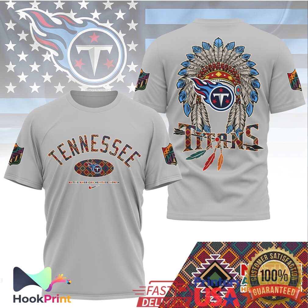 Tennessee Titans Native American Heritage Month Headdress T Shirt Tennessee Titans Native American Heritage Month Headdress T Shirt