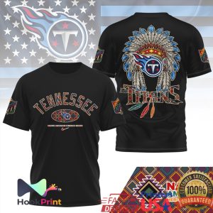 Tennessee Titans Native American Heritage Month Headdress T Shirt