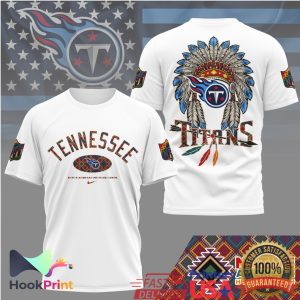 Tennessee Titans Native American Heritage Month Headdress T Shirt