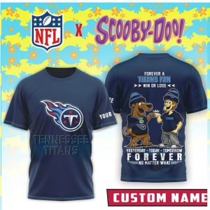 Tennessee Titans x Scooby Doo Custom Name Forever A Fan T Shirt