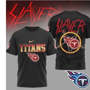 Tennessee Titans x Slayer Heavy Metal Sports NFL T Shirt Tennessee Titans x Slayer Heavy Metal Sports NFL T Shirt