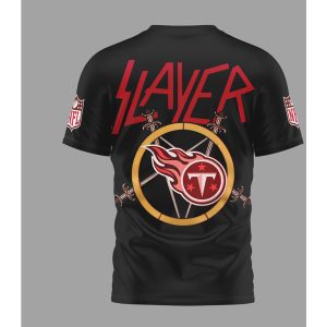Tennessee Titans x Slayer Heavy Metal Sports NFL T Shirt