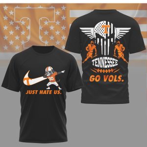 Tennessee Volunteers Just Hate Us Dabbing Dog Mascot Football Shirt Tennessee Volunteers Just Hate Us Dabbing Dog Mascot Football Shirt