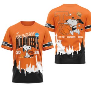 Tennessee Volunteers Snoopy March Madness 2026 Let The Madness Begin Shirt