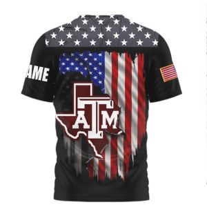 Texas A&M Aggies Personalized US Flag We The People Patriotic T Shirt Texas A&M Aggies Personalized US Flag We The People Patriotic T Shirt
