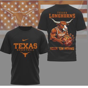 Texas Longhorns Basketball Hook ‘Em Horns Bevo Mascot T Shirt Texas Longhorns Basketball Hook ‘Em Horns Bevo Mascot T Shirt