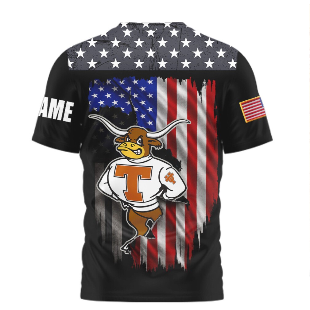 Texas Longhorns Custom Name We The People American Flag Mascot T Shirt Texas Longhorns Custom Name We The People American Flag Mascot T Shirt