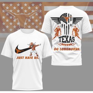 Texas Longhorns “Just Hate Us” Bevo Dabbing Football Fan T Shirt