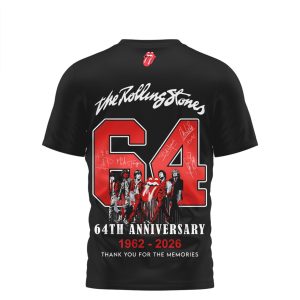 The Rolling Stones 64th Anniversary 1962 2026 Thank You For The Memories T Shirt
