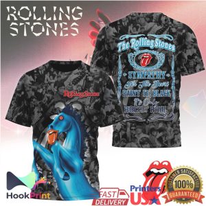 The Rolling Stones Blue Horse Sympathy For The Devil All Over Print Shirt