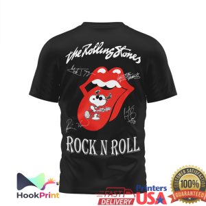 The Rolling Stones x Snoopy Rock N Roll Tongue Logo T Shirt