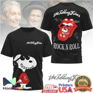 The Rolling Stones x Snoopy Rock N Roll Tongue Logo T Shirt