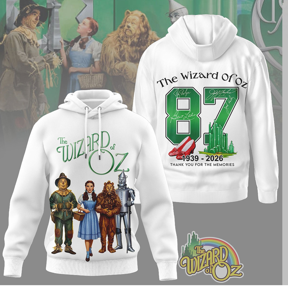 The Wizard of Oz 87th Anniversary (1939 2026) Character Signature Memorial T Shirt The Wizard of Oz 87th Anniversary (1939 2026) Character Signature Memorial T Shirt