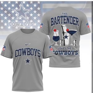 This Bartender Loves The Dallas Cowboys NFL Fan Beverage T Shirt