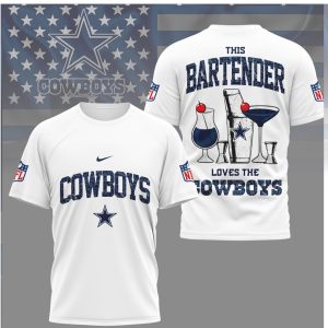 This Bartender Loves The Dallas Cowboys NFL Fan Beverage T Shirt