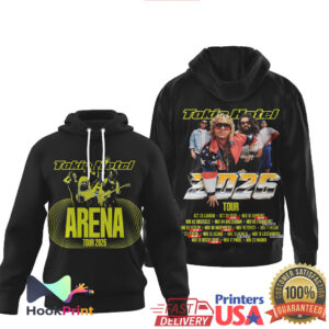 Tokio Hotel Arena Tour 2026 Neon Yellow Band Shirt Tokio Hotel Arena Tour 2026 Neon Yellow Band Shirt