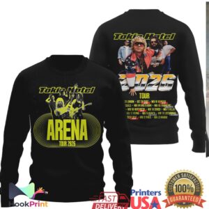 Tokio Hotel Arena Tour 2026 Neon Yellow Band Shirt