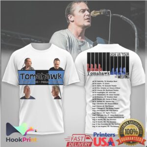 Tomahawk Melvins 2026 US Tour Collaboration Concert Shirt