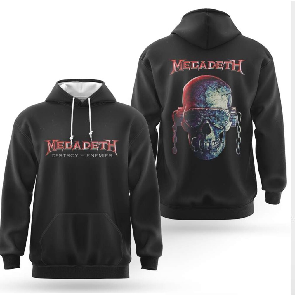 Megadeth Destroy All Enemies Tour Skull Hoodie Megadeth Destroy All Enemies Tour Skull Hoodie