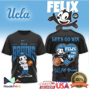 UCLA Bruins x Felix The Cat Basketball Let's Go Win T Shirt