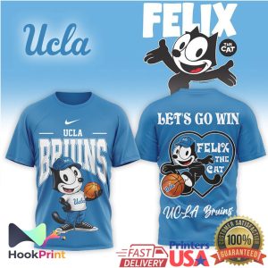 UCLA Bruins x Felix The Cat Basketball Let's Go Win T Shirt
