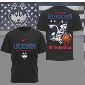 UConn Huskies Basketball Mascot Graphic T Shirt