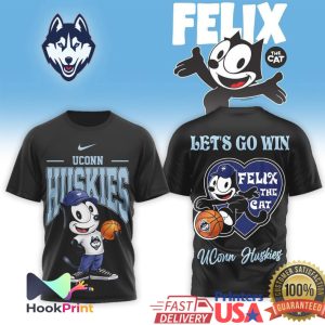 UConn Huskies x Felix The Cat Basketball Let’s Go Win T Shirt UConn Huskies x Felix The Cat Basketball Let’s Go Win T Shirt