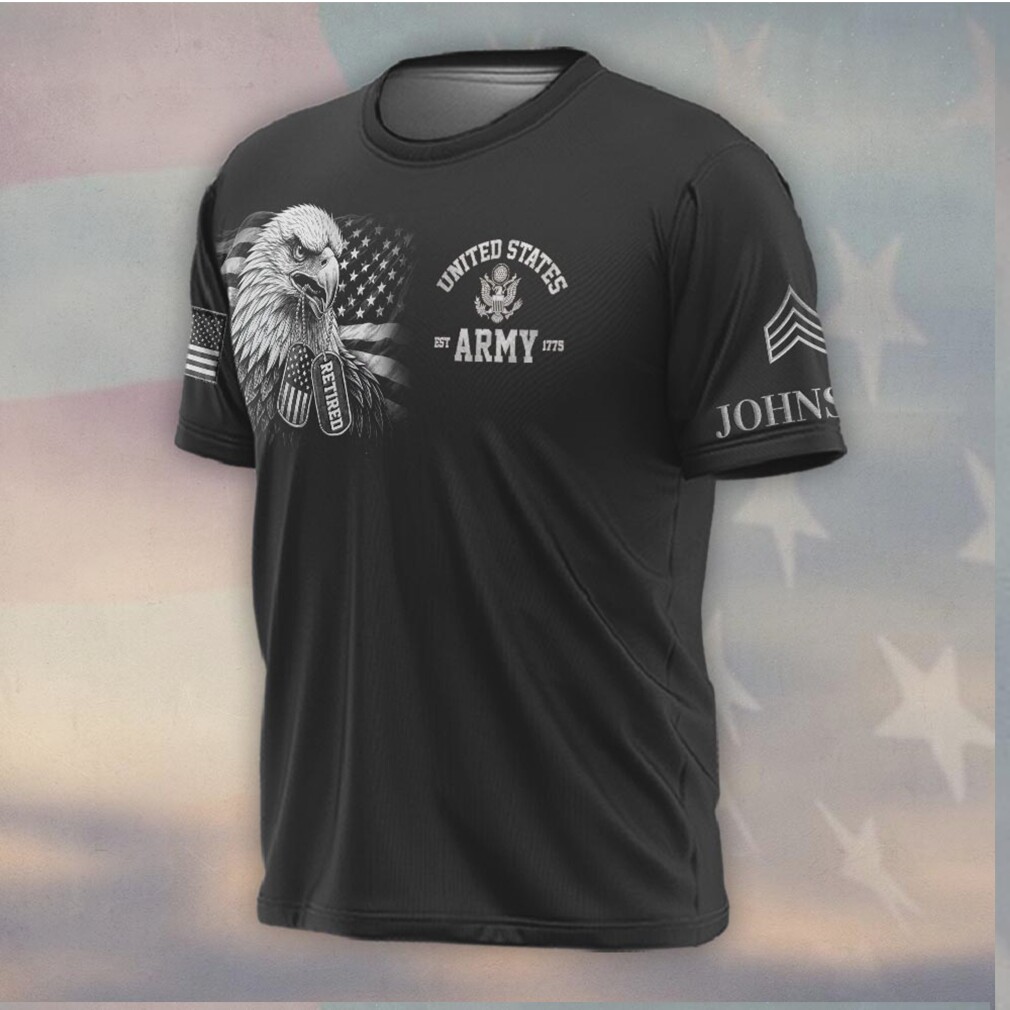 US Army Retired 250th Anniversary Eagle Dog Tags 1776 2026 Shirt US Army Retired 250th Anniversary Eagle Dog Tags 1776 2026 Shirt