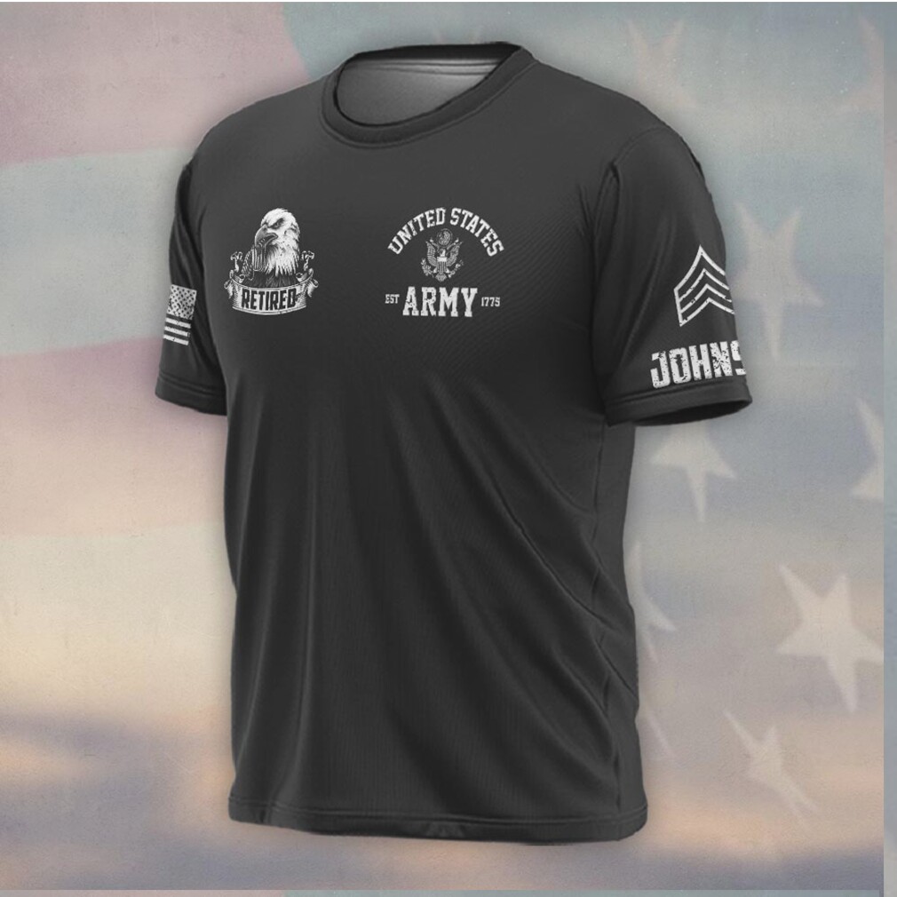 US Army Retired Bald Eagle America 250 Anniversary Shirt US Army Retired Bald Eagle America 250 Anniversary Shirt