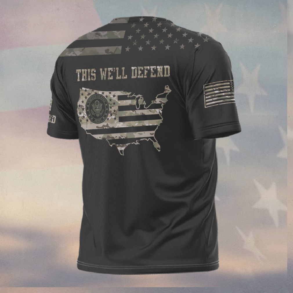 US Army Veteran Camo Flag This We’ll Defend Shirt US Army Veteran Camo Flag This We’ll Defend Shirt