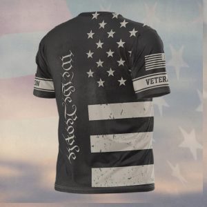 US Army Veteran We The People Patriotic T Shirt