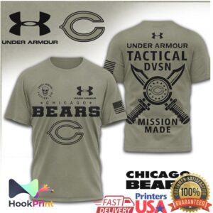 Under Armour Tactical DVSN Chicago Bears Mission Made Olive Shirt