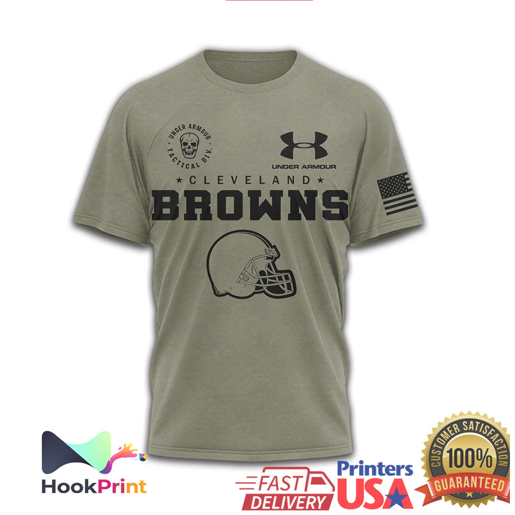 Under Armour Tactical DVSN Cleveland Browns Military Shirt Under Armour Tactical DVSN Cleveland Browns Military Shirt