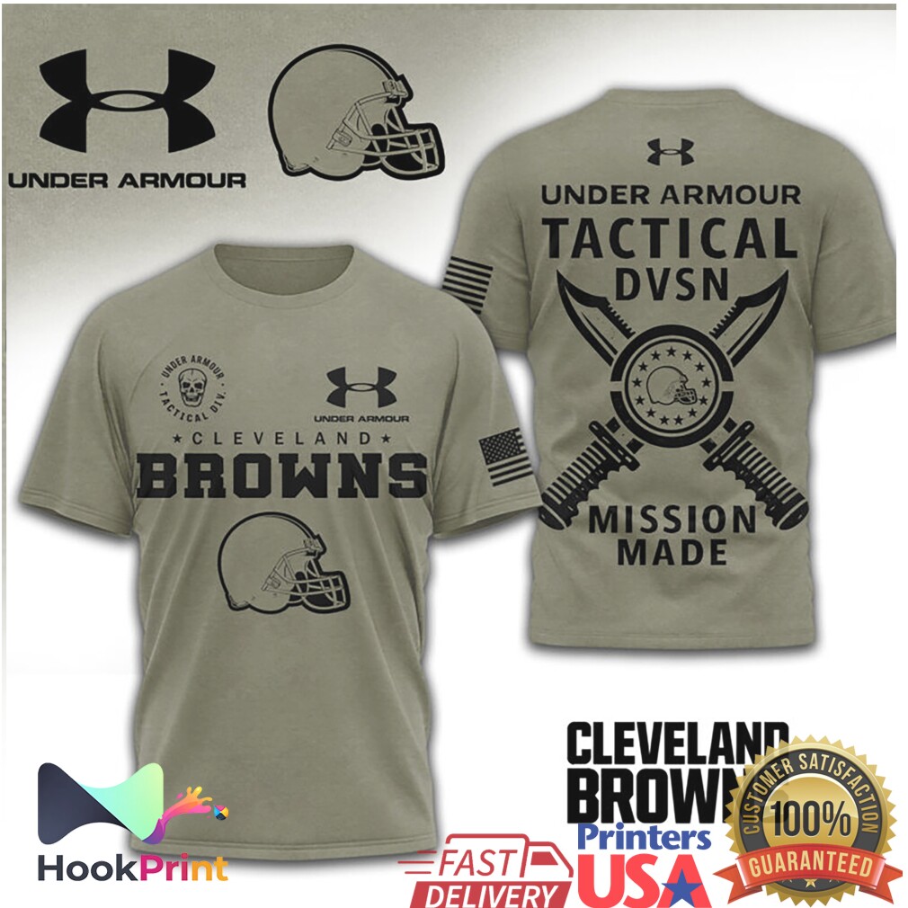Under Armour Tactical DVSN Cleveland Browns Military Shirt Under Armour Tactical DVSN Cleveland Browns Military Shirt