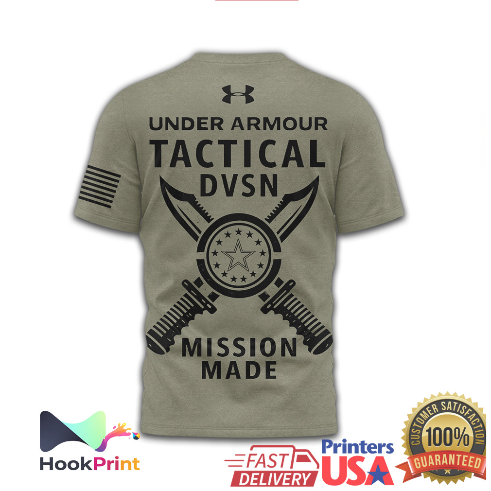 Under Armour Tactical DVSN Dallas Cowboys Mission Made Olive Shirt Under Armour Tactical DVSN Dallas Cowboys Mission Made Olive Shirt