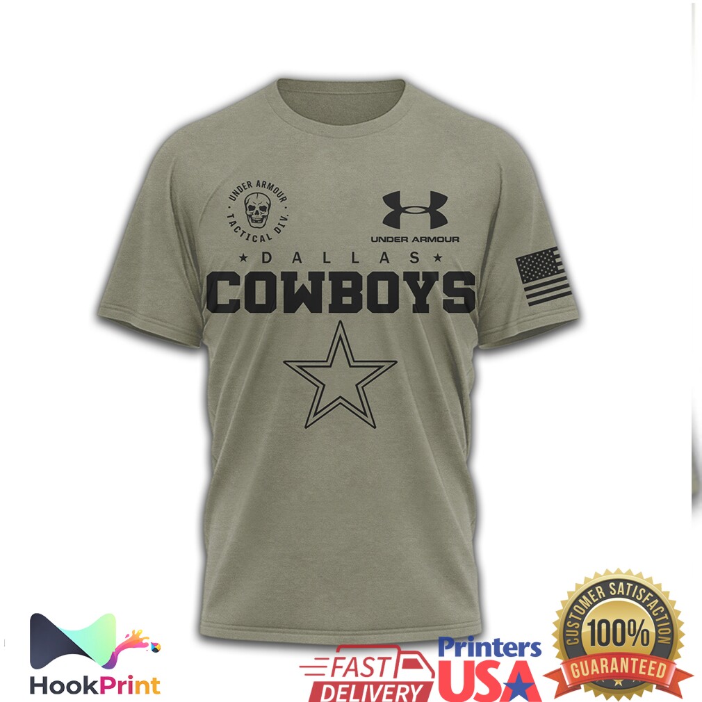 Under Armour Tactical DVSN Dallas Cowboys Mission Made Olive Shirt Under Armour Tactical DVSN Dallas Cowboys Mission Made Olive Shirt