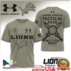 Under Armour Tactical DVSN Detroit Lions Mission Made Shirt
