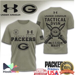 Under Armour Tactical DVSN Green Bay Packers Military Olive Shirt