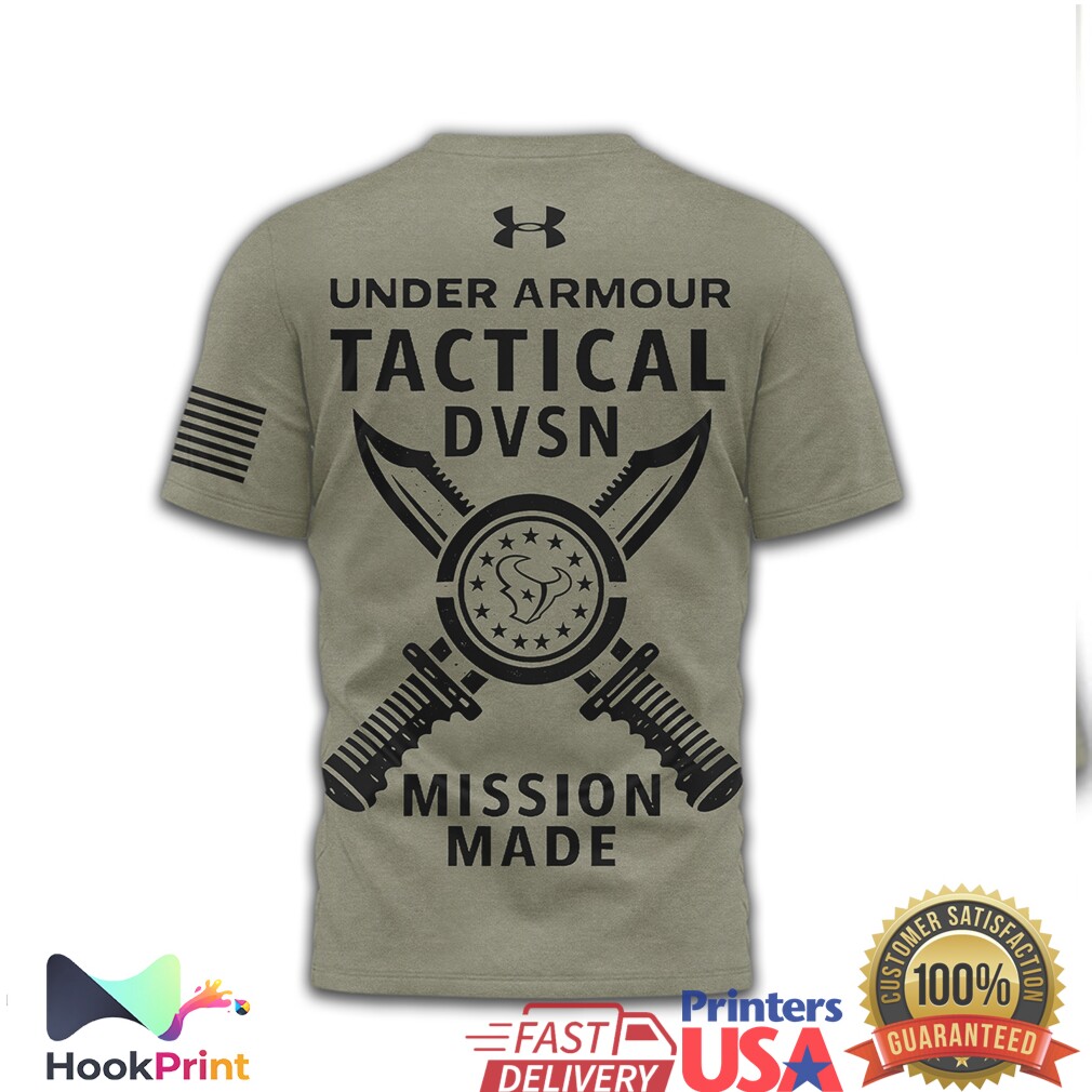 Under Armour Tactical DVSN Houston Texans Mission Made Olive Shirt Under Armour Tactical DVSN Houston Texans Mission Made Olive Shirt