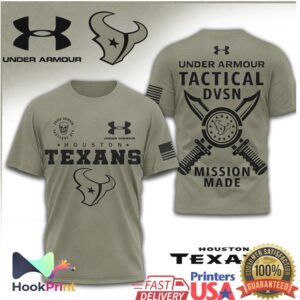 Under Armour Tactical DVSN Houston Texans Mission Made Olive Shirt