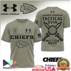 Under Armour Tactical DVSN Kansas City Chiefs Mission Made Olive Shirt