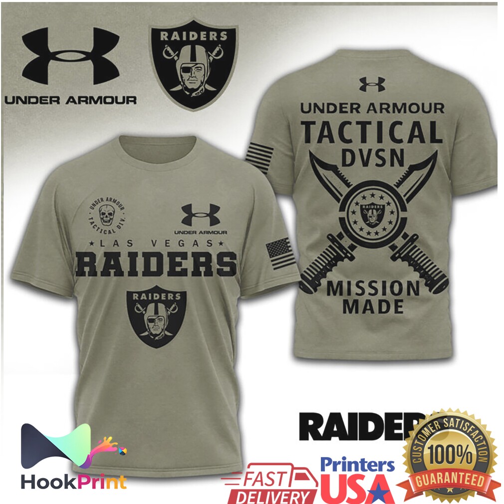 Under Armour Tactical Las Vegas Raiders Mission Made Military Shirt Under Armour Tactical Las Vegas Raiders Mission Made Military Shirt