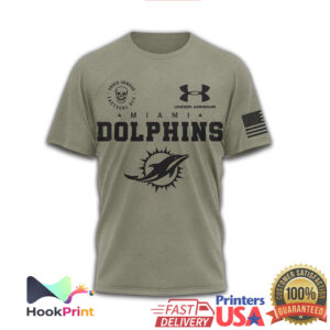 Under Armour Tactical Miami Dolphins Mission Made Military Shirt Under Armour Tactical Miami Dolphins Mission Made Military Shirt