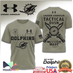 Under Armour Tactical Miami Dolphins Mission Made Military Shirt