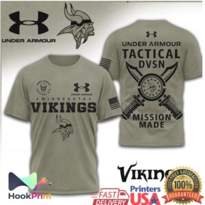 Under Armour Tactical Minnesota Vikings Mission Made Military Shirt