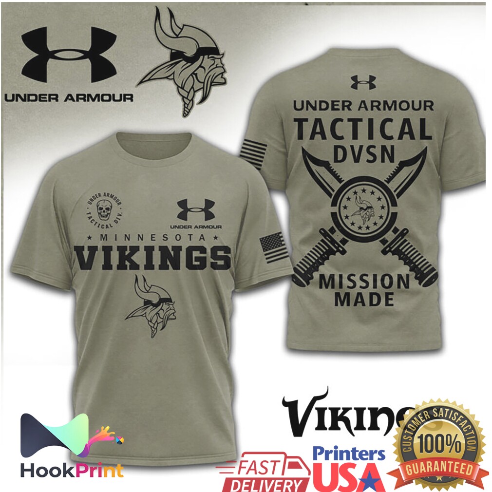 Under Armour Tactical Minnesota Vikings Mission Made Military Shirt Under Armour Tactical Minnesota Vikings Mission Made Military Shirt