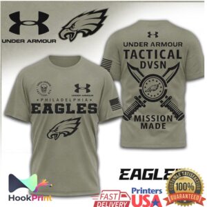 Under Armour Tactical Philadelphia Eagles Mission Made Military Shirt