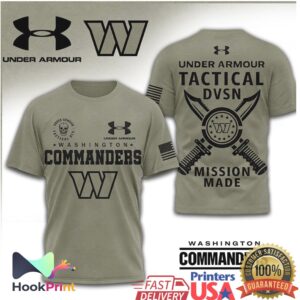 Under Armour Tactical Washington Commanders Mission Made Military Shirt