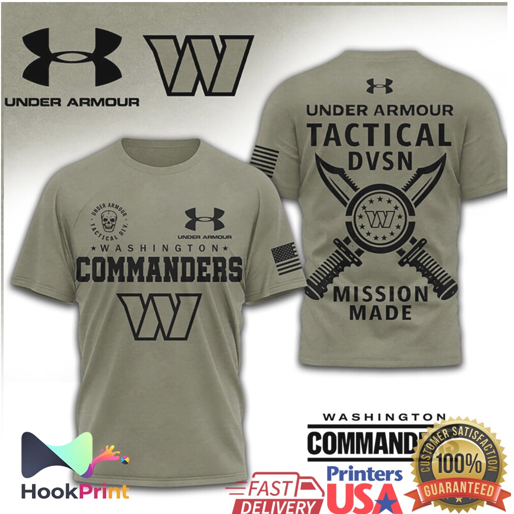Under Armour Tactical Washington Commanders Mission Made Military Shirt Under Armour Tactical Washington Commanders Mission Made Military Shirt